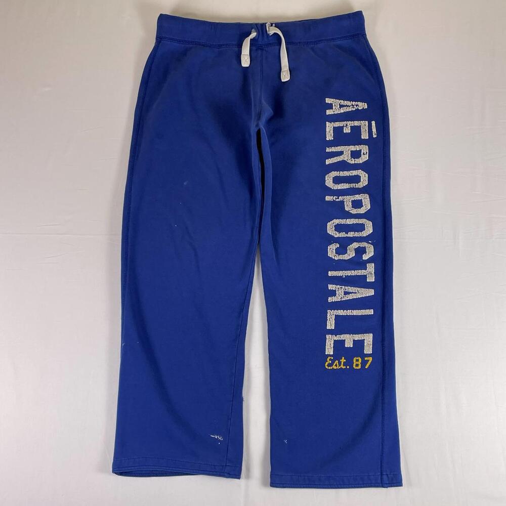 Aeropostale Royal Blue Sweatpants M Fleece